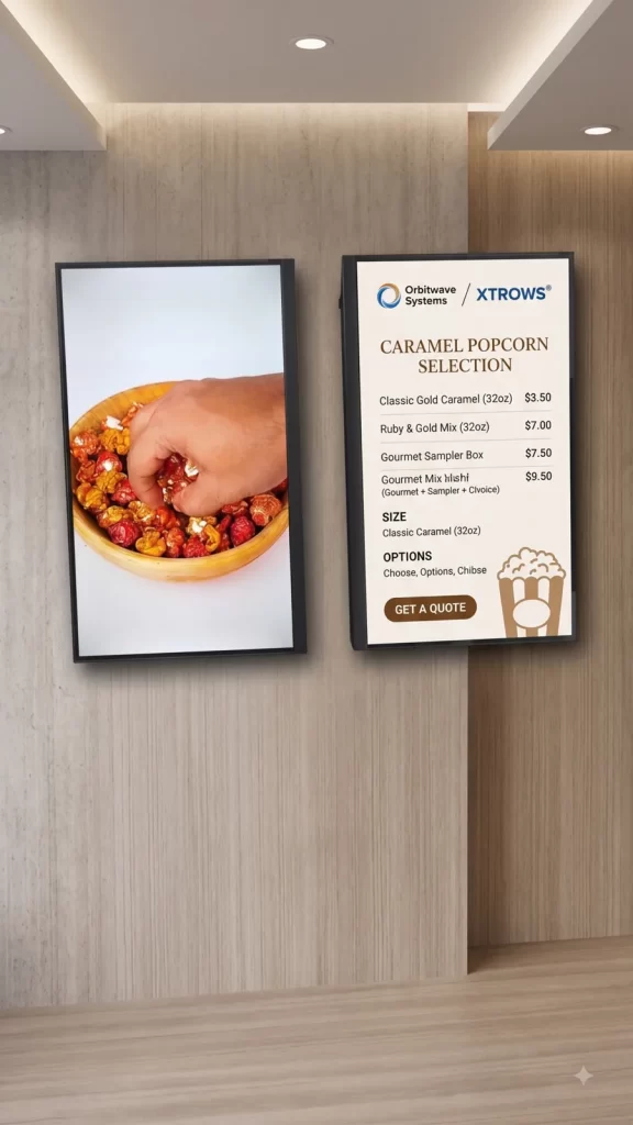 XTROWS Digital Menu Board — view 1