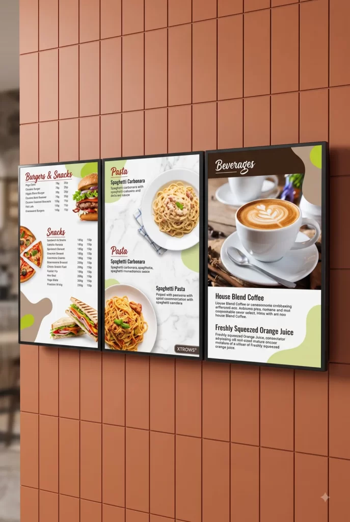 XTROWS Digital Menu Board — view 2