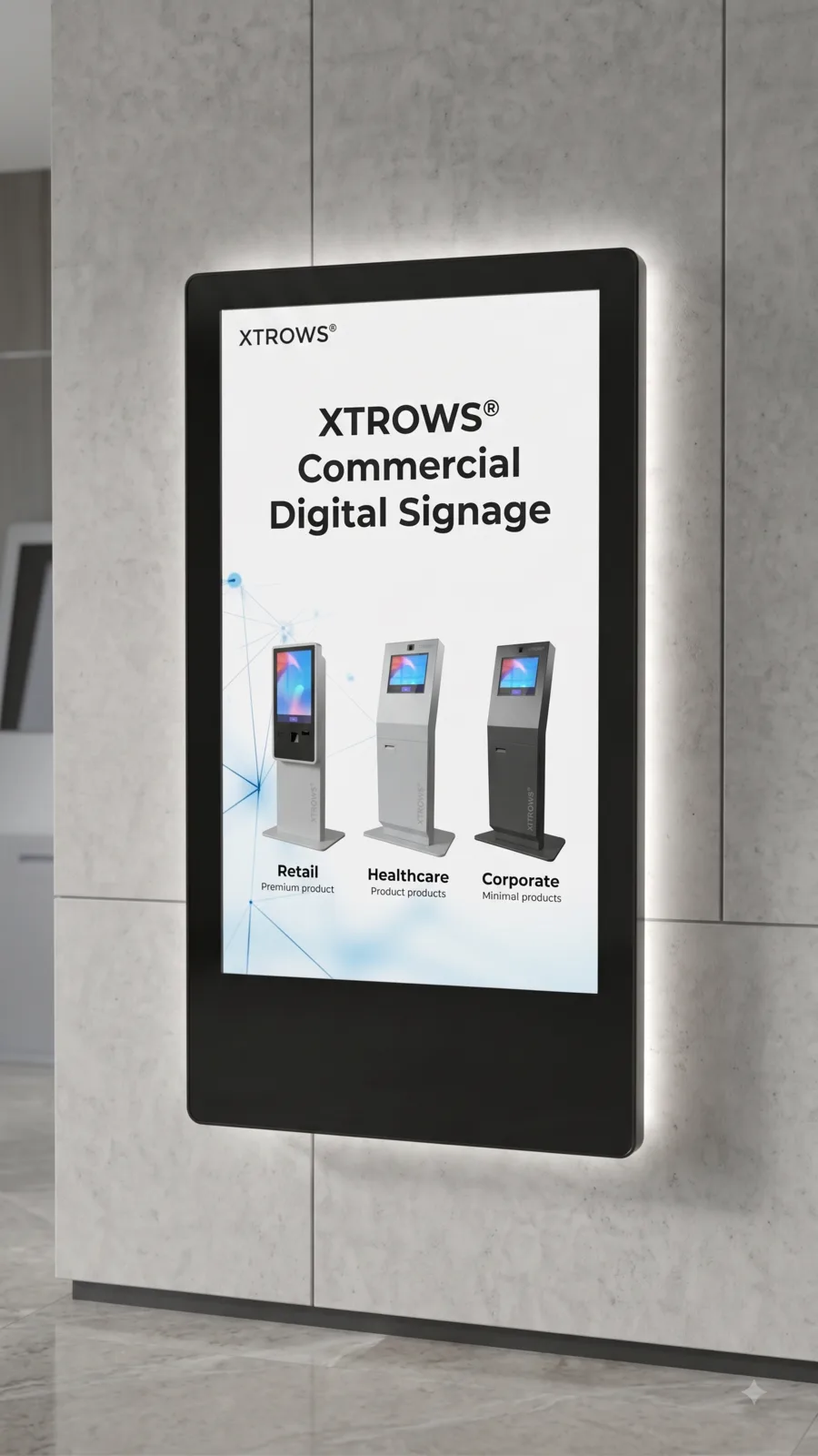 XTROWS Wall-Mount Commercial Display — view 17