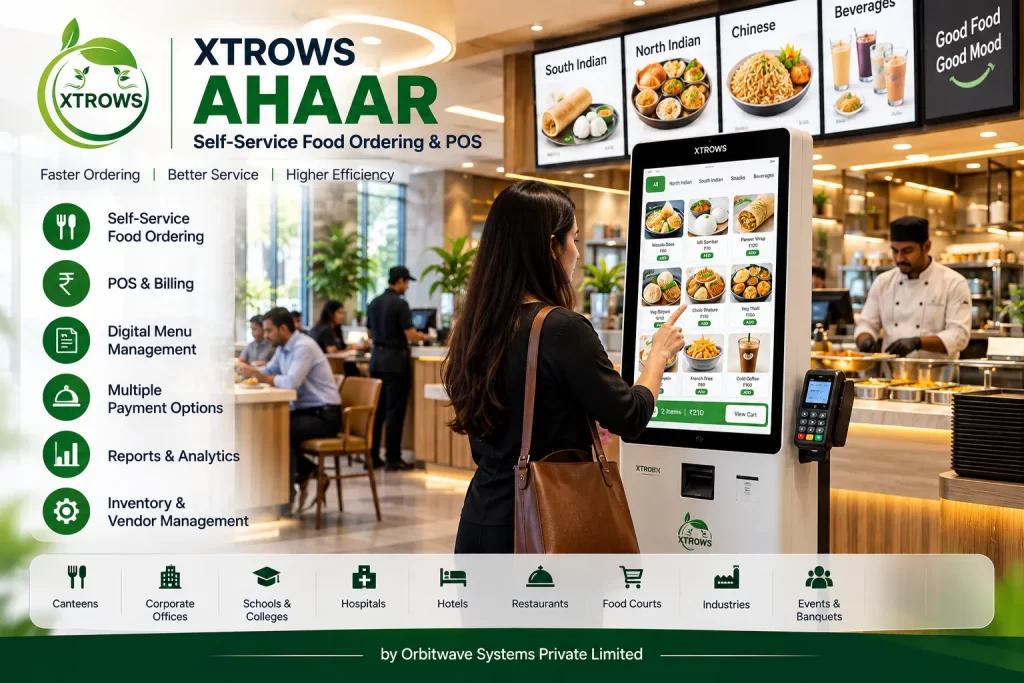 XTROWS AHAAR™ — Self-Service Food Ordering & POS — view 2