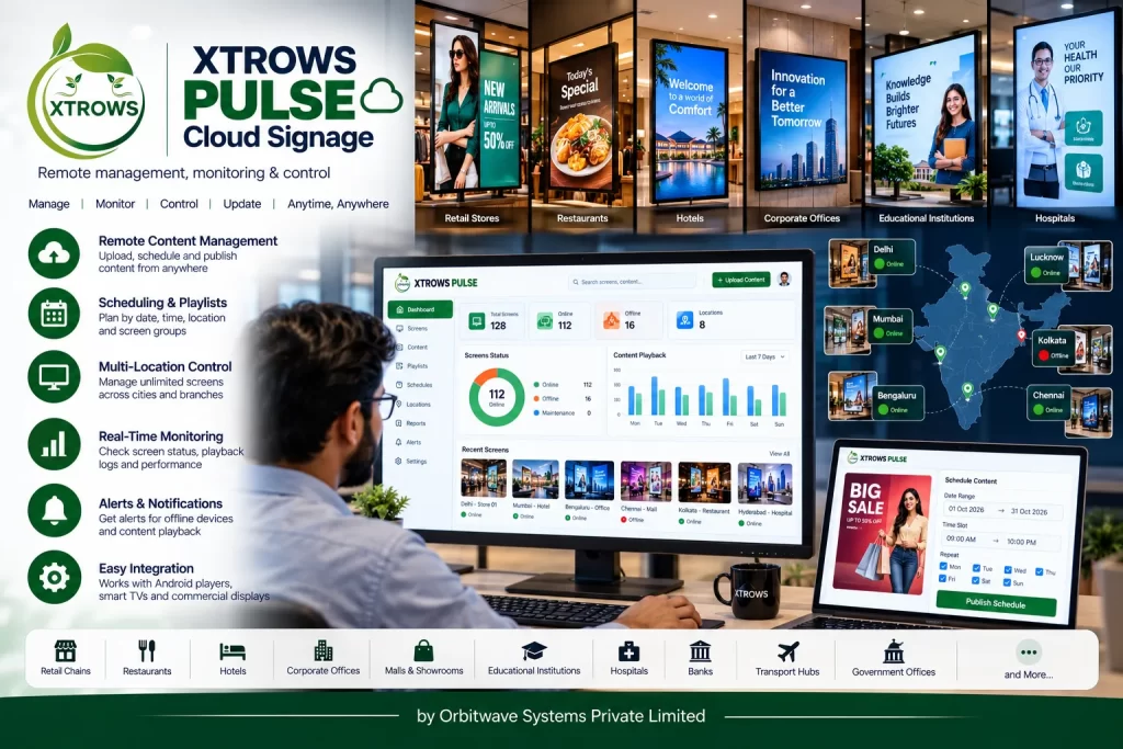 XTROWS PULSE™ — Cloud Signage — view 2