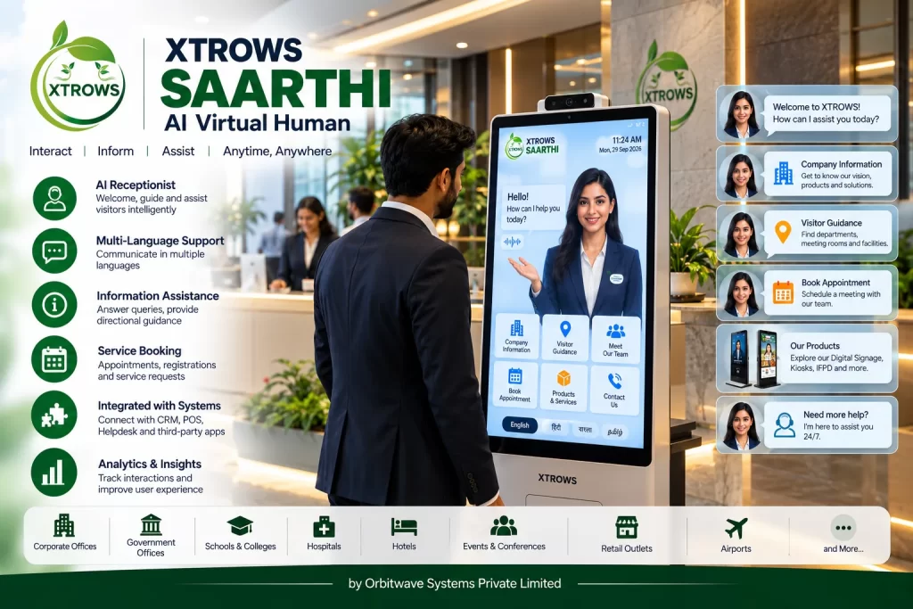 XTROWS SAARTHI™ — AI Virtual Human — view 2